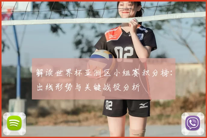 解读世界杯亚洲区小组赛积分榜:出线形势与关键战役分析